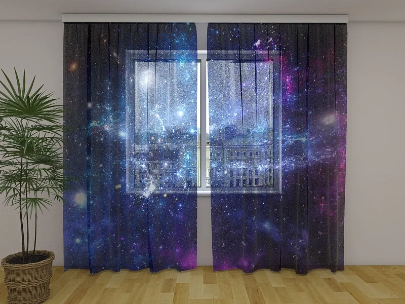 Cortina Galaxia y Planetas Wellmira España