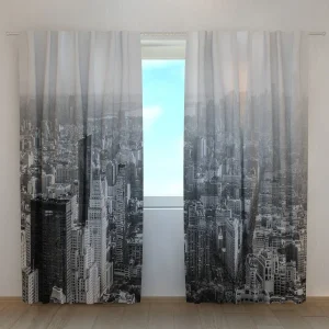 Cortina Manhattan en Blanco y Negro Wellmira España