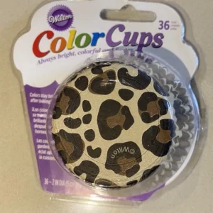 CAPACILLO ESTANDAR 100 PIEZAS REVESTIDO CON ALUMINIO - ANIMAL PRINT(36 PZAS) Wilton & OZ