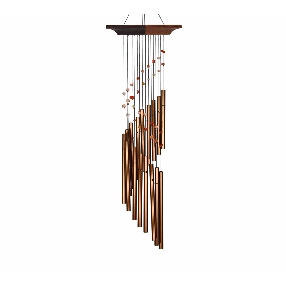 Carillón de Viento Espiral Mística Ámbar - 55CM Woodstock