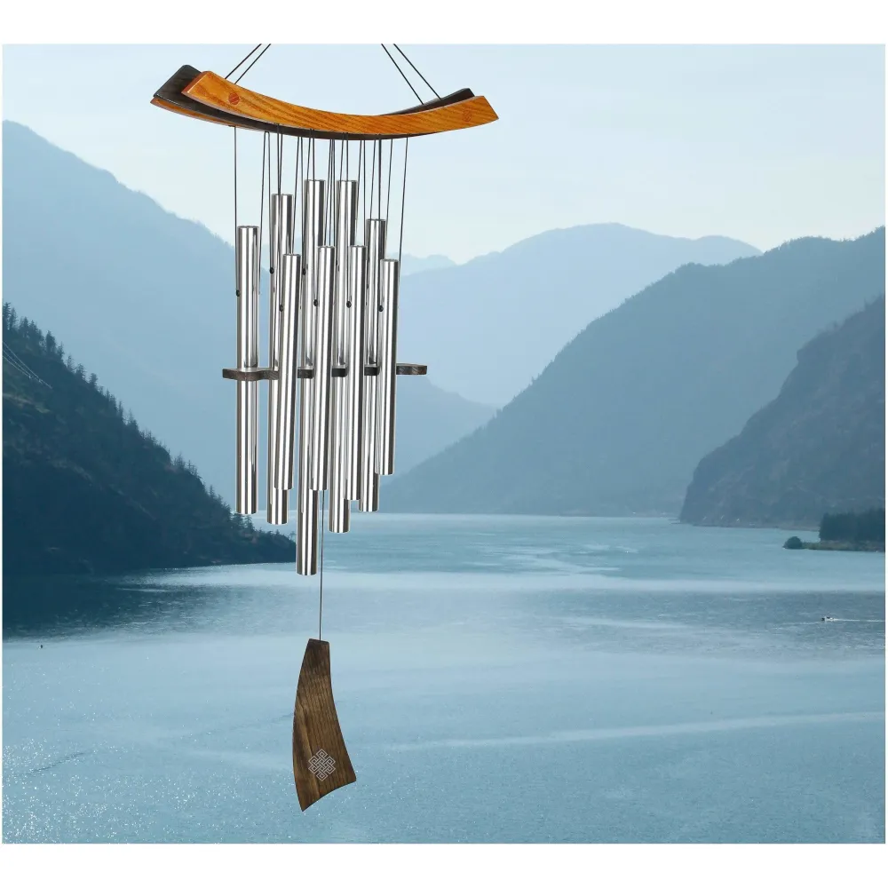 Carillón de Viento Sanación - Plateado - 85CM Woodstock