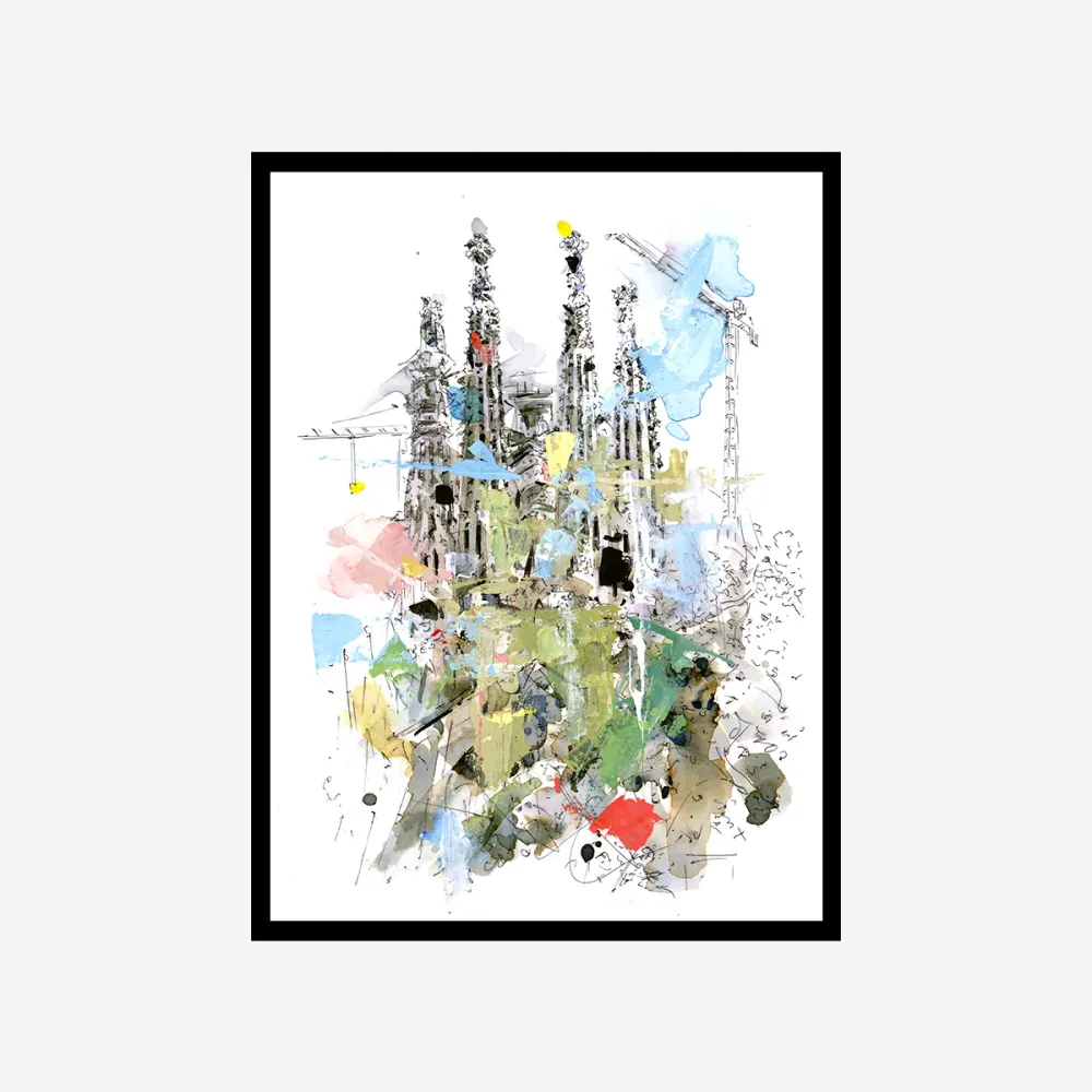 Sagrada Summer Feeling Art Print A4 Xavier Julia Sanchez