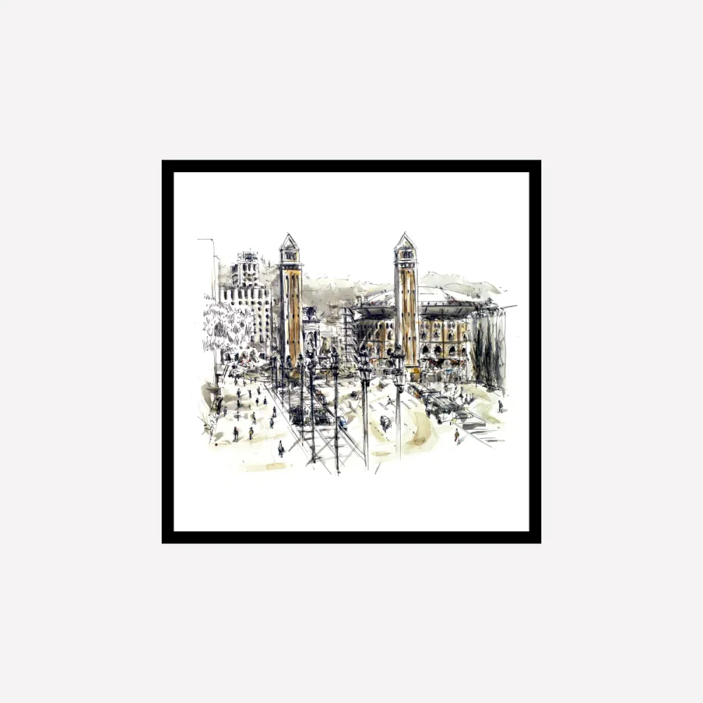 Spain Square Afternoon Art Print Xavier Julia Sanchez