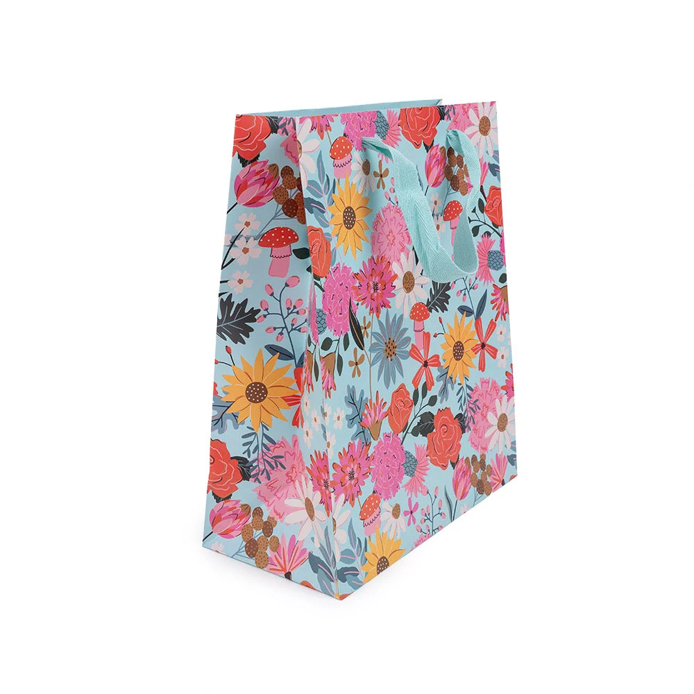 Bolsa Regalo Grande Flores Celeste YAY PAPER