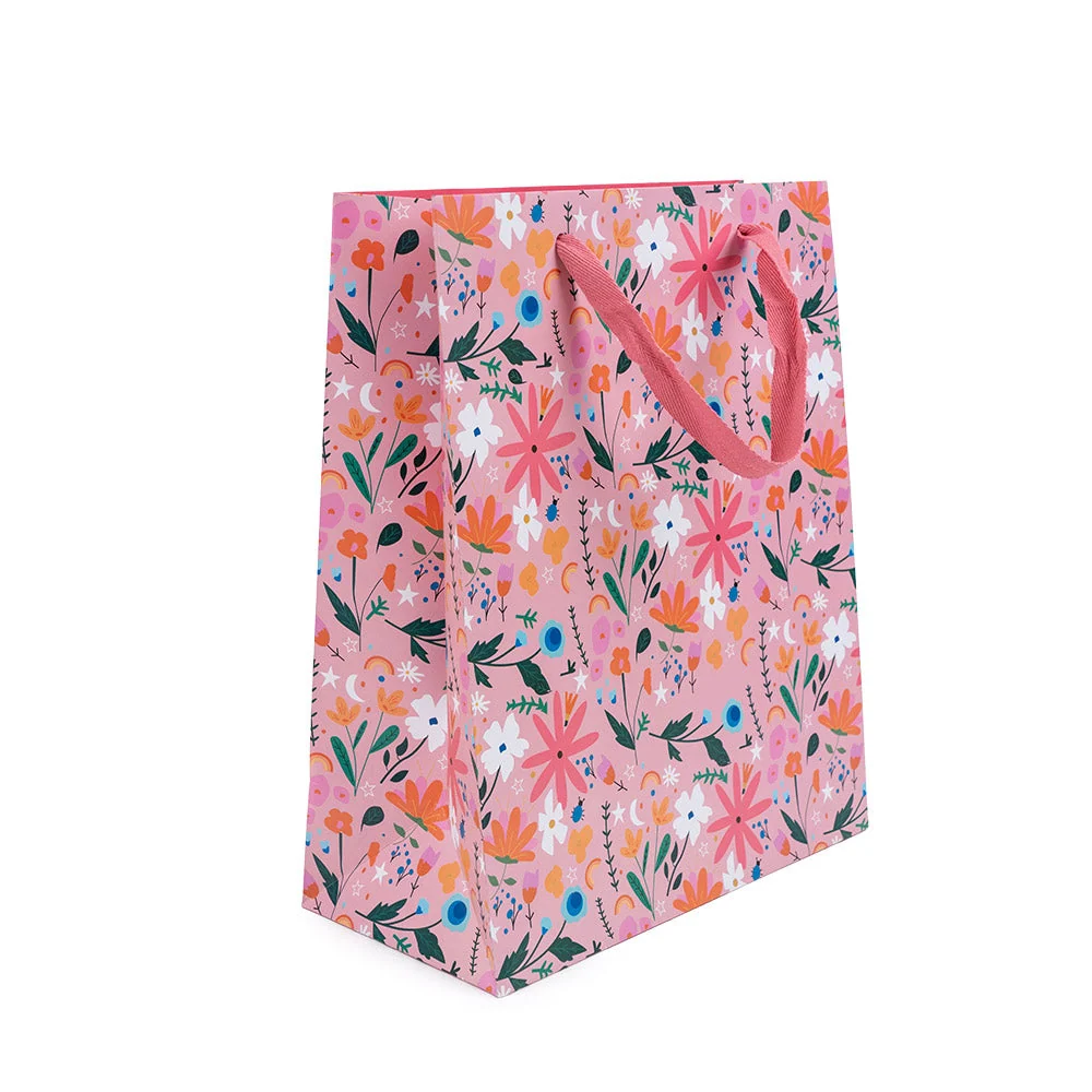 Bolsa Regalo Grande Flores Rosada YAY PAPER