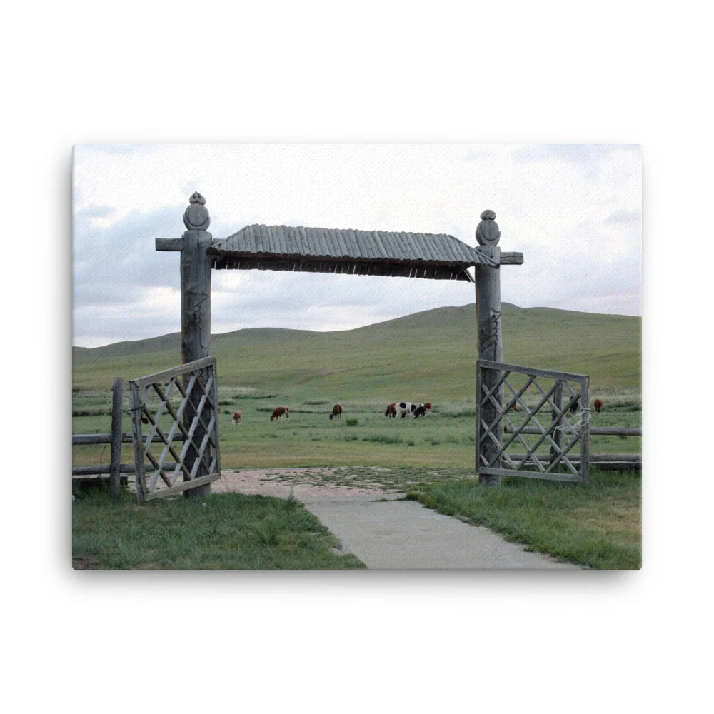 Leinwand - La puerta de entrada las estepas de Mongolia Young Han Song