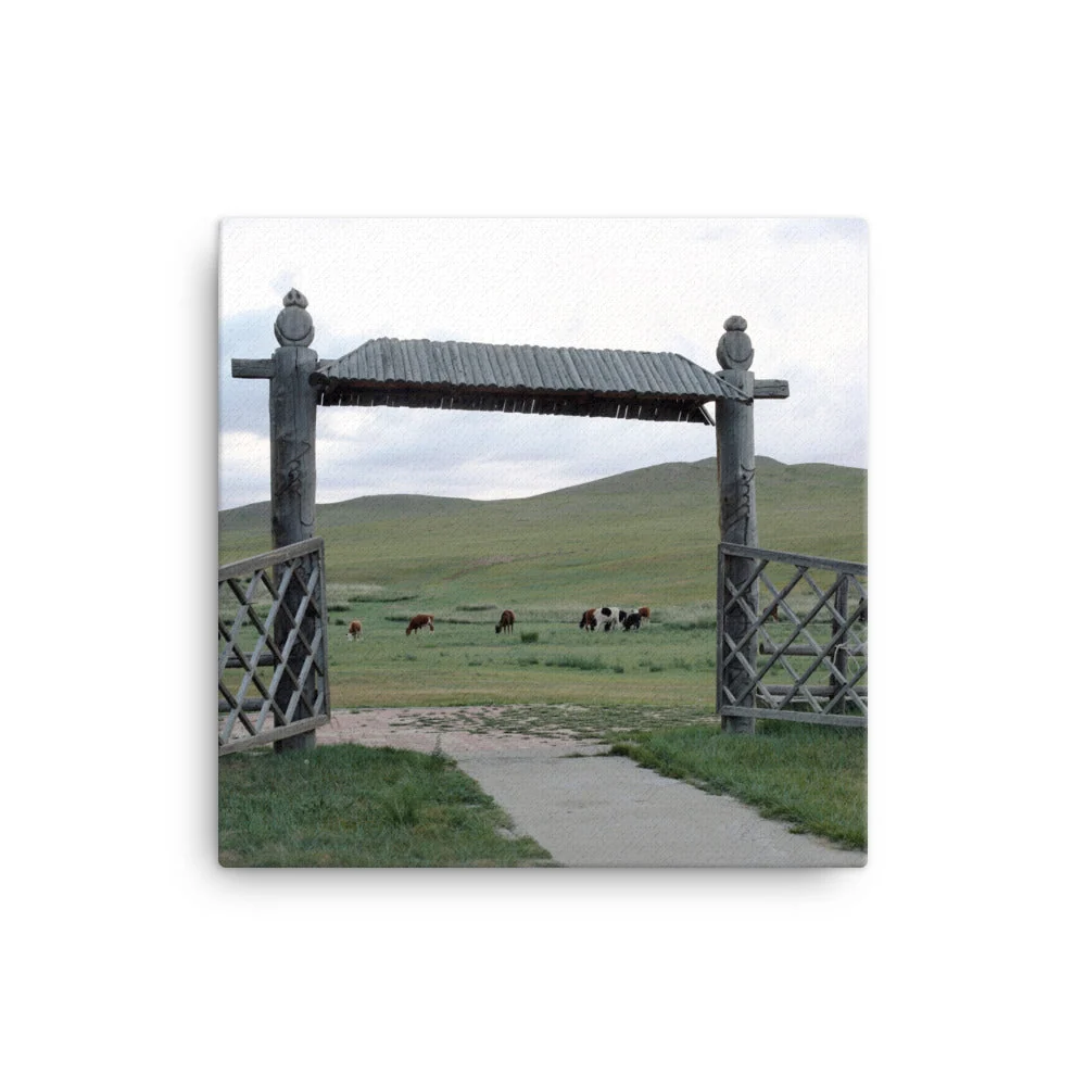 Leinwand - La puerta de entrada las estepas de Mongolia Young Han Song