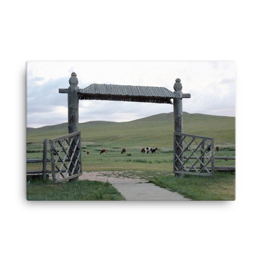 Leinwand - La puerta de entrada las estepas de Mongolia Young Han Song