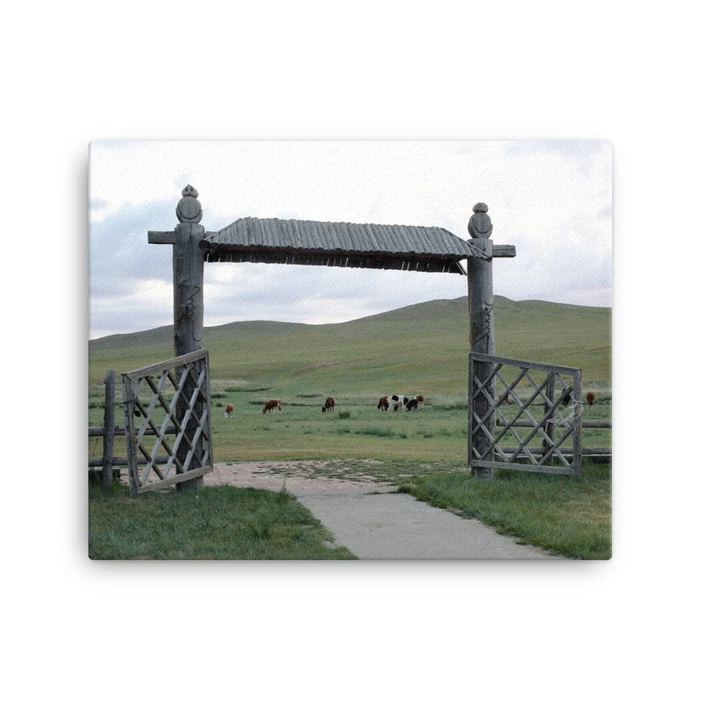 Leinwand - La puerta de entrada las estepas de Mongolia Young Han Song