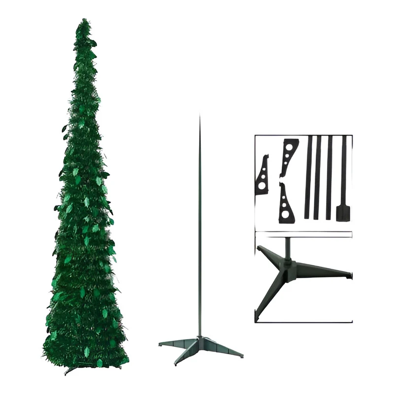 Arbol De Navidad Espiral Plegable 150cm Ccm00214 Verde Zona Ofertas