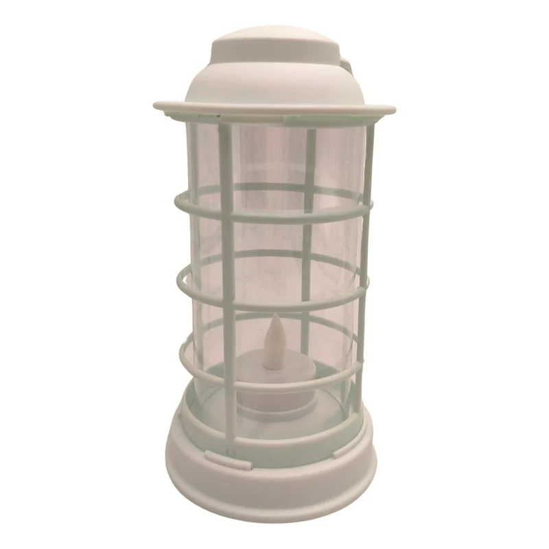 Lampara Led Farol Con Vela Pila Cálido Zona Ofertas