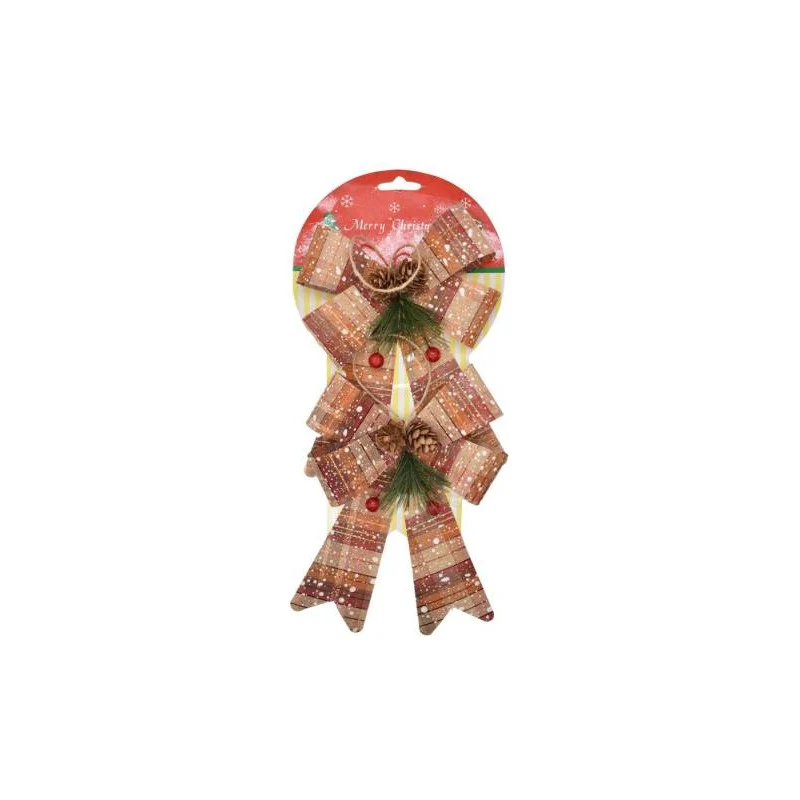 Moñas Navideñas X2 Unidades 19x13cm Ccm00354 V Zona Ofertas