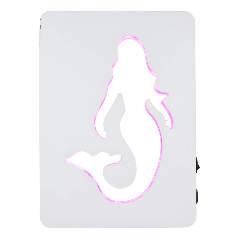 Veladora Led Sirena De Madera 20 X 14 Cm V Zona Ofertas