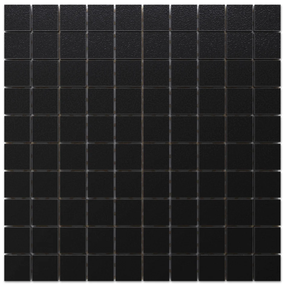 Limpiavidrios Mosaico gres su rete per bagno o cucina 30 cm x 30 cm - Carbón chalk