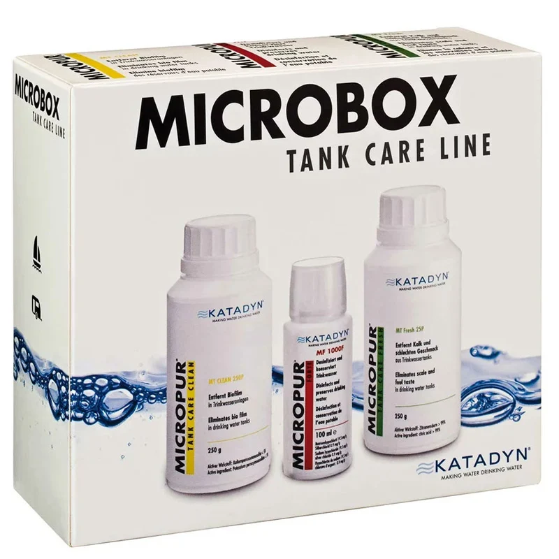 Línea de cuidado del tanque de agua potable: Micropur tank care line en Aerosol