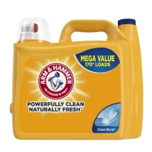 Perfumado Detergente líquido concentrado para ropa Arm & Hammer Clean Burst, Alta Eficiencia 5,03 litros (170 cargas)