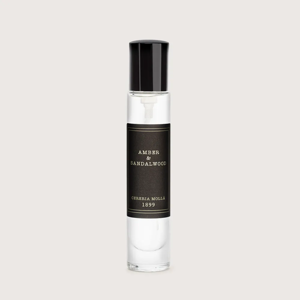 Plástico Perfume Spray Cererí Mollá Amber & Sandalwood (15 ml)
