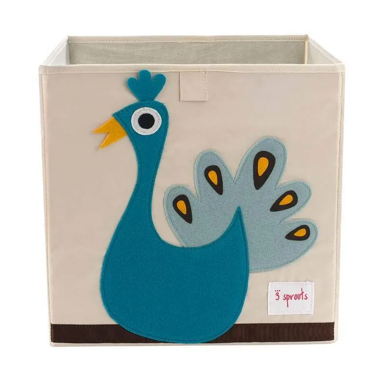 Caja Juguetes Pavo Real 3 Sprouts