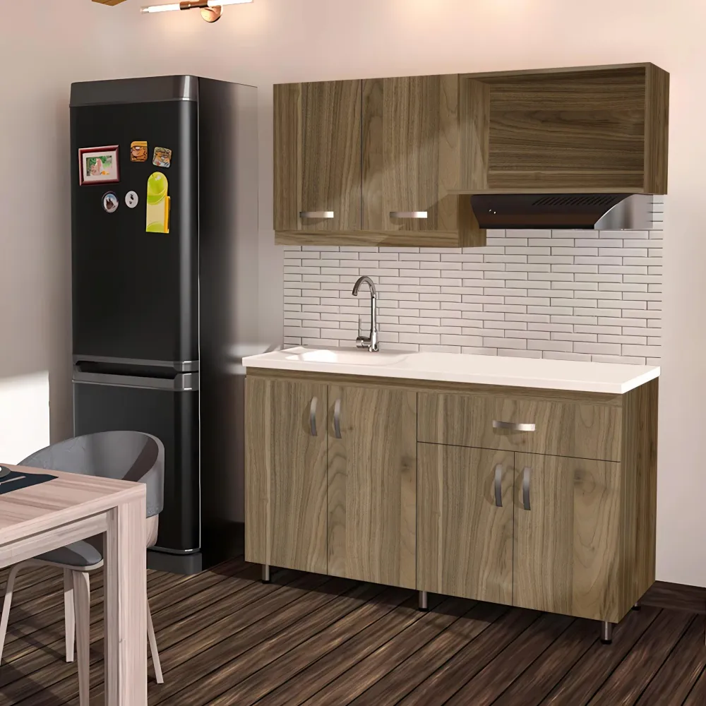 Cocina Indira Color Gales De 120X55 Cm Sin Perforaciones Bochetti 1221218