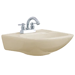 Lavabo Comfort Marfil Wt2002210A Cerámica Porcelanizada Con Rebosadero 83 X 45.5 Cm CERAMOSA