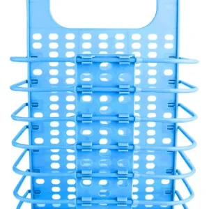 Cesta Baño Lavanderí Plegable Celeste 37x24x13 CM