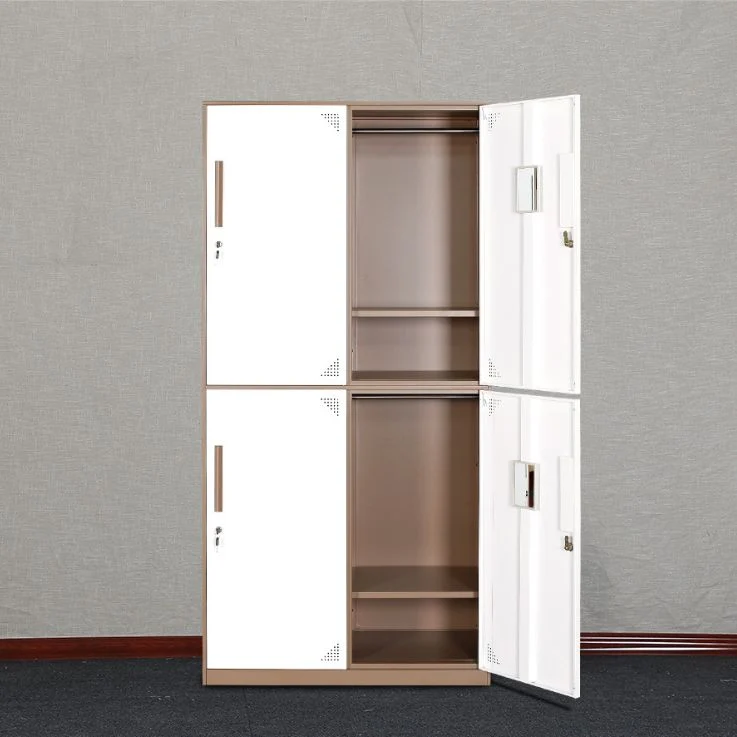35.4"L Armario contemporáneo del guardarropa del hogar del metal del armario del guardarropa Blanco Clearhalo