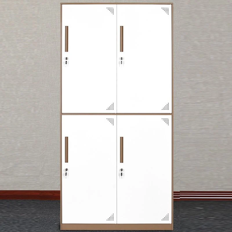 35.4"L Armario contemporáneo del guardarropa del hogar del metal del armario del guardarropa Blanco Clearhalo