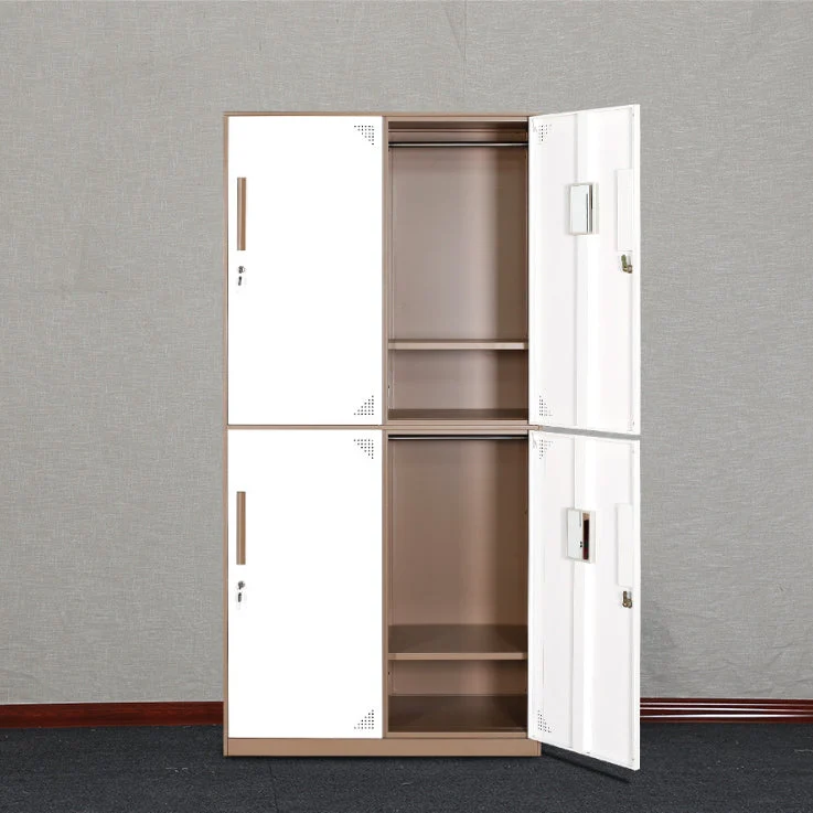 35.4"L Armario contemporáneo del guardarropa del hogar del metal del armario del guardarropa Blanco Clearhalo