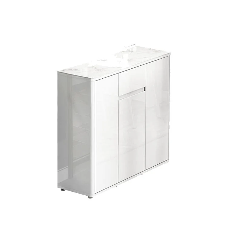 Aparador blanco moderno Buffet mesa de buffet con tapa de piedra con cajón y puerta Clearhalo