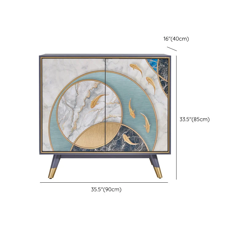 Aparador Buffet contemporáneo servidor Buffet de madera maciza para cocina Clearhalo