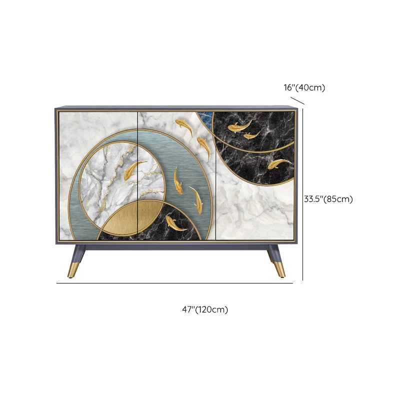 Aparador Buffet contemporáneo servidor Buffet de madera maciza para cocina Clearhalo