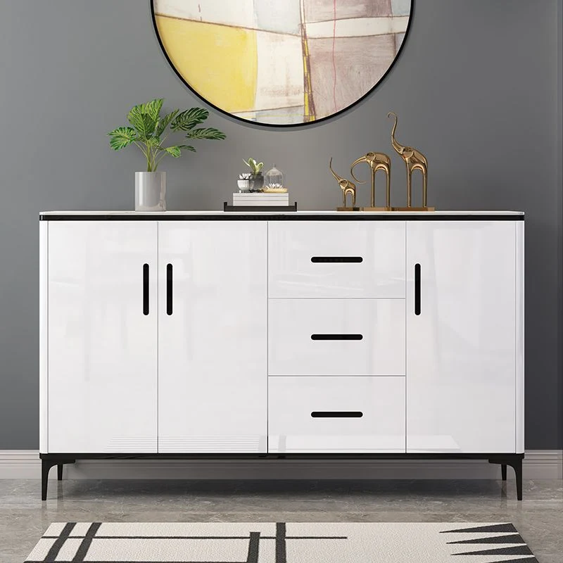 Aparador buffet contemporáneo, soporte buffet de madera con gabinete y cajones Clearhalo
