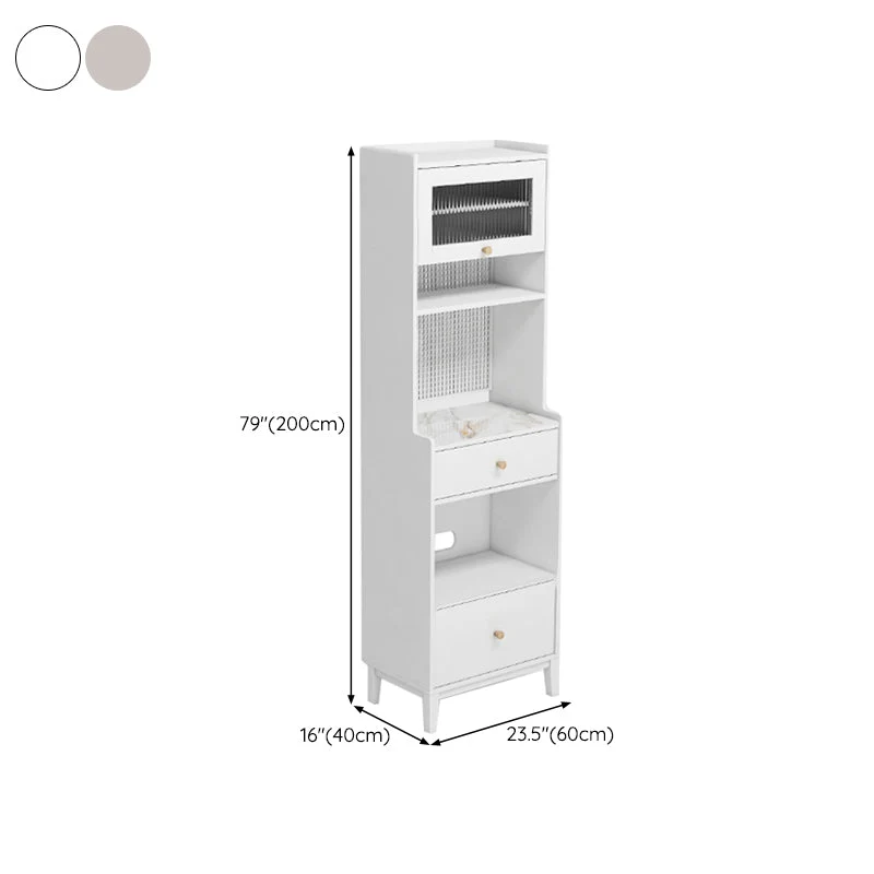 Aparador buffet contemporáneo, soporte para buffet de piedra con gabinetes y cajones Champan Clearhalo