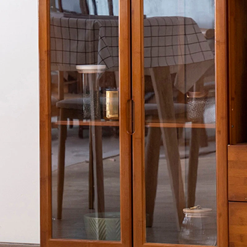 Aparador buffet de estilo moderno ingeniero soporte buffet de madera con gabinetes Clearhalo