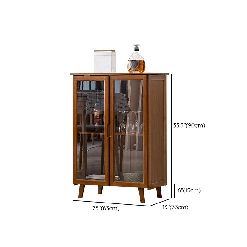 Aparador buffet de estilo moderno ingeniero soporte buffet de madera con gabinetes Clearhalo