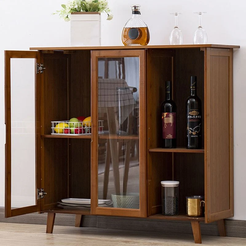 Aparador buffet de estilo moderno ingeniero soporte buffet de madera con gabinetes Clearhalo