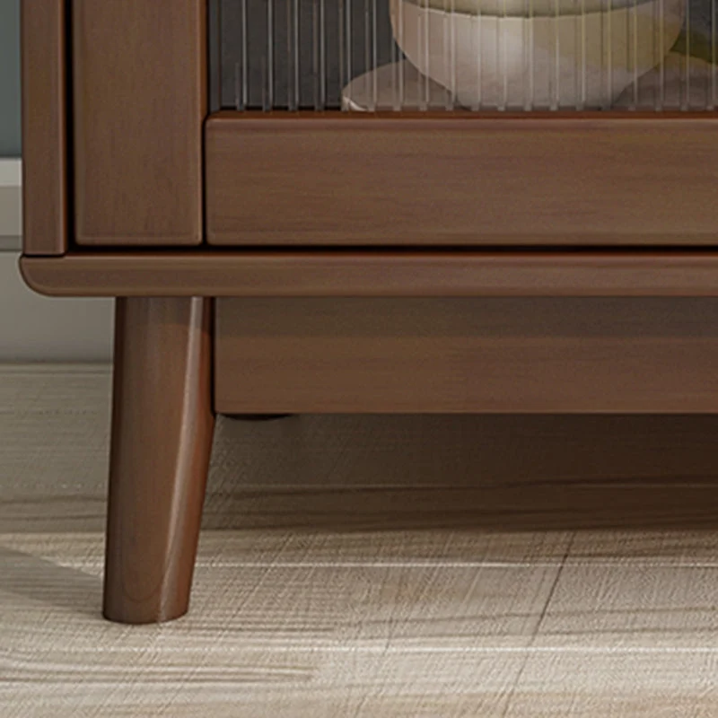 Aparador buffet estilo moderno Tablero auxiliar de madera con gabinetes Nuez Clearhalo