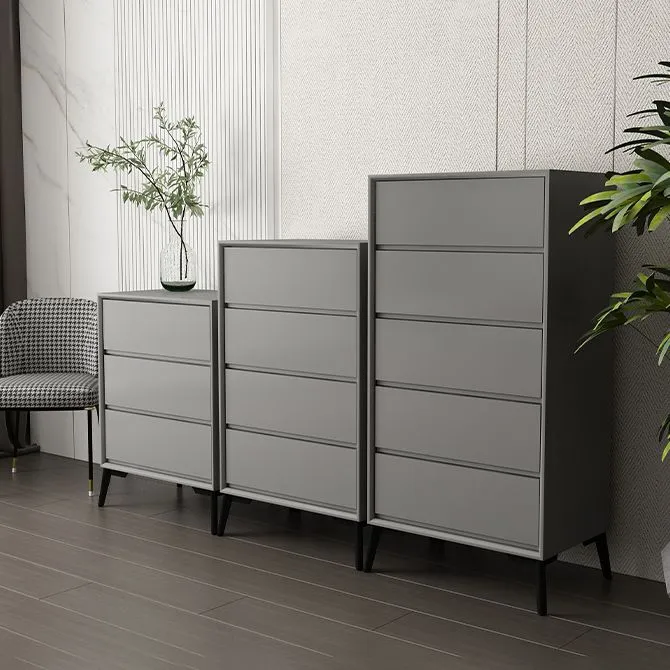 Aparador de buffet de madera de ingenierí moderno 15,7" servidor de buffet de comedor D Gris Clearhalo