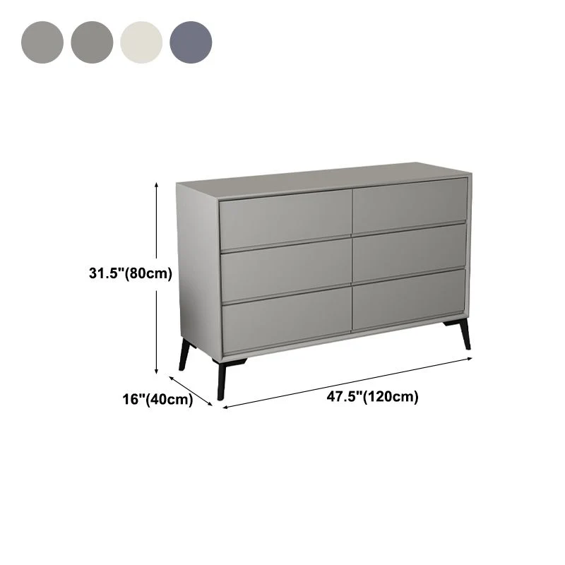 Aparador de buffet de madera de ingenierí moderno 15,7" servidor de buffet de comedor D Gris Clearhalo