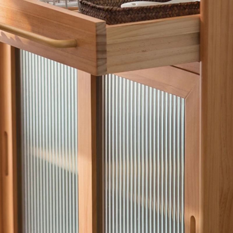 Aparador casero de madera, tablero lateral rectangular minimalista moderno con puerta Madera Clearhalo