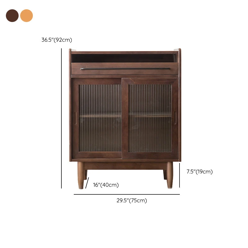 Aparador casero de madera, tablero lateral rectangular minimalista moderno con puerta Madera Clearhalo