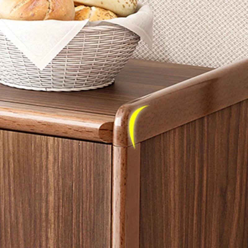 Aparador de cocina de estilo moderno Aparador de madera de ingenierí con 4 cajones Clearhalo