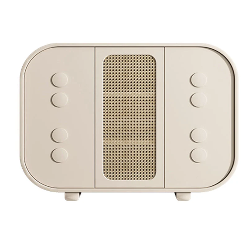 Aparador de estilo moderno, aparador de almacenamiento de madera con cajones y puerta Blanco Clearhalo
