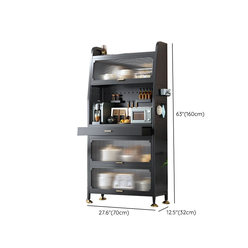 Aparador Glam Aparador Buffet de Metal y Acrílico para Comedor Clearhalo