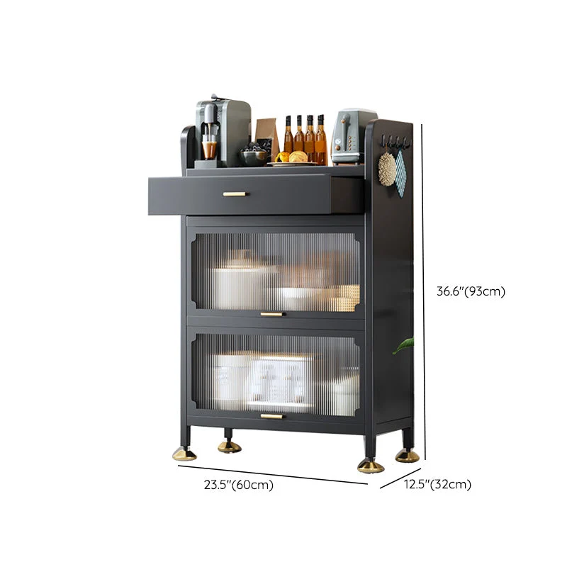 Aparador Glam Aparador Buffet de Metal y Acrílico para Comedor Clearhalo
