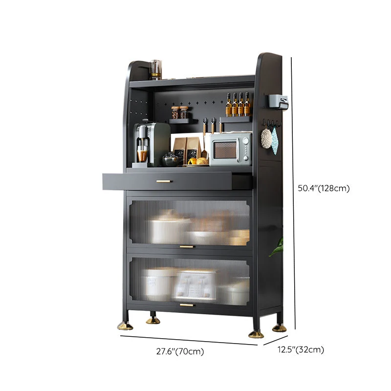 Aparador Glam Aparador Buffet de Metal y Acrílico para Comedor Clearhalo