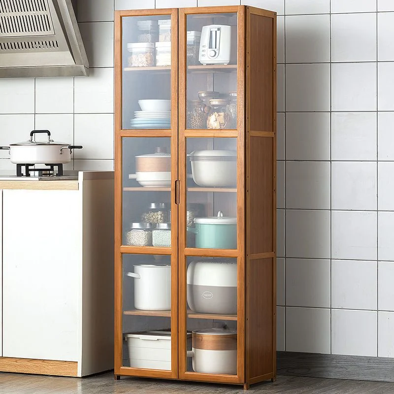 Aparador de madera moderno, aparador de 30 pulgadas en marrón para cocina Clearhalo