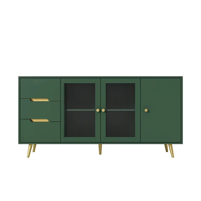 Aparador moderno Aparador de madera de ingenierí con puerta y cajón para comedor Blanco Clearhalo