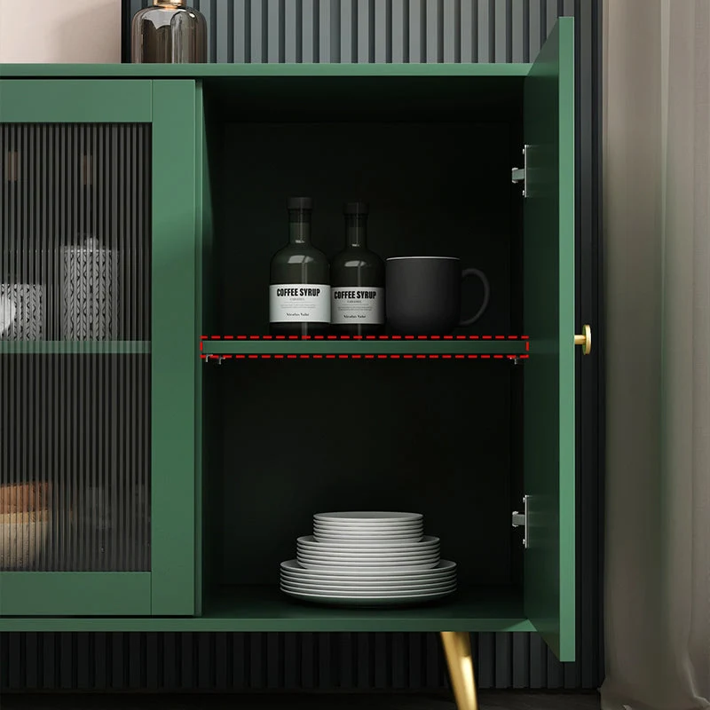 Aparador moderno Aparador de madera de ingenierí con puerta y cajón para comedor Blanco Clearhalo