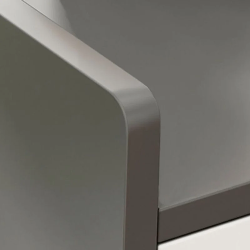 Aparador moderno de madera de ingenierí, mesa de comedor con acabado antiguo y almacenamiento abierto Naturales Clearhalo